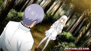 Bandit's Forest Orgy with Busty Anime Hentai