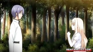 Bandit's Forest Orgy with Busty Anime Hentai