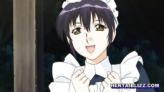 Japanese Hentai Maid Self Masturbates in Anime