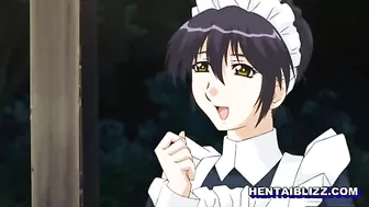 Japanese Hentai Maid Self Masturbates in Anime