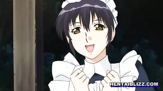 Japanese Hentai Maid Self Masturbates in Anime
