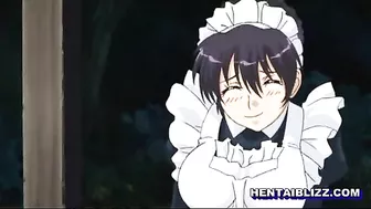 Japanese Hentai Maid Self Masturbates in Anime