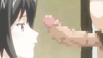 Cute Japanese Hentai Gets Squeezed Her Big Boobs And Poked