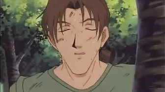 Two Anime Hentai Girls Giving Handjobs in the Great Outdoors