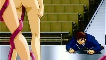 Caught and Tentacle Fucked - Cute Anime Cartoon Hentai Porn Video