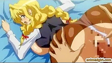 Virgin Hentai With Huge Melon Boobs Wet Pussy Fucking, anime,  busty,  big tits,  hentai
