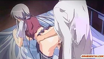 Busty hentai nurse gets dildoed ass and fingered wetpussy - Anime