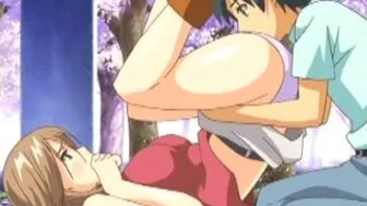 Busty Hentai Gets Licked Her Wet Pussy And Blowjob - Anime, Big Tits, Blowjob, Hentai, Licked, Porn, Wet Pussy.