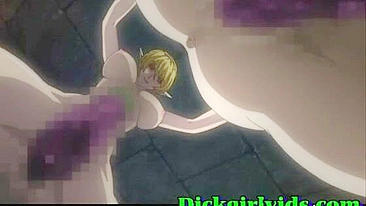 Hentai Porn Video - Busty Shemale Fucked and Bound in Anime
