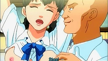 Hentai Coed with a Muzzle Gets Fucked by Bandits