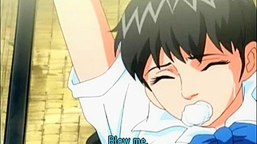 Hentai Coed with a Muzzle Gets Fucked by Bandits