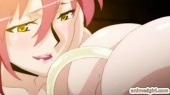 Chained Hentai - Toying Fucked by Big Boobs Anime