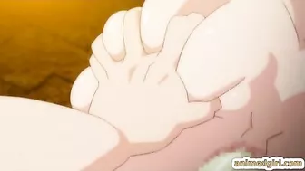 Chained Hentai - Toying Fucked by Big Boobs Anime