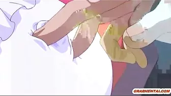 Busty Hentai Coed Hot Riding Cock