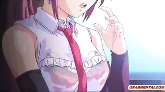 Busty Hentai Coed Hot Riding Cock