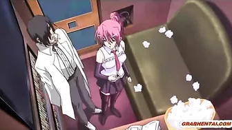 Busty Hentai Coed Hot Riding Cock