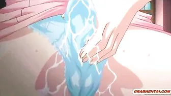 Busty Hentai Coed Hot Riding Cock