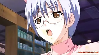 Busty Hentai Coed Hot Riding Cock