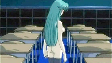 Busty Hentai Coed Gets Licked Her Pussy In The Classroom - Watch now!