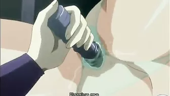 Anime, Chained Hentai Maid's 69 Oral sex and Hard Shoved Dildo