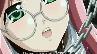 Anime, Chained Hentai Maid's 69 Oral sex and Hard Shoved Dildo