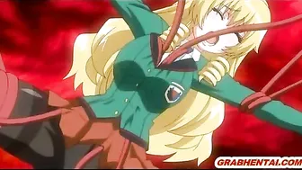 Blonde hentai caught and fucked by tentacles - Anime, Blonde, Hentai, Caught, Fucked, Tentacles