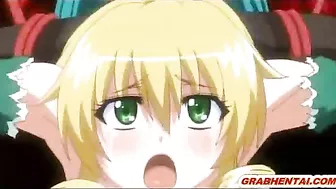 Blonde hentai caught and fucked by tentacles - Anime, Blonde, Hentai, Caught, Fucked, Tentacles