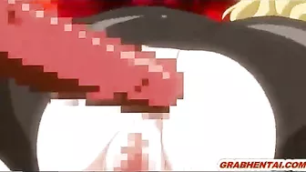 Blonde hentai caught and fucked by tentacles - Anime, Blonde, Hentai, Caught, Fucked, Tentacles