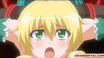 Blonde hentai caught and fucked by tentacles - Anime, Blonde, Hentai, Caught, Fucked, Tentacles