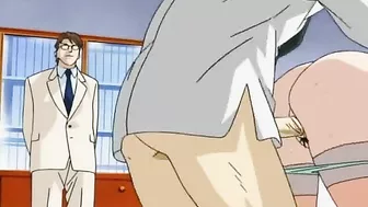 Hairy Pussy Office Girl Hentai Handjob by Her Boss - Watch now on AnimePornTube!