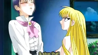 Hentai Slave Sucks Big Cock and Gets Hard Poked