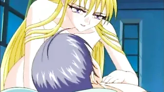 Hentai Slave Sucks Big Cock and Gets Hard Poked