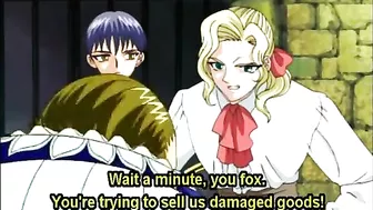 Hentai Slave Sucks Big Cock and Gets Hard Poked