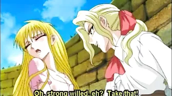 Hentai Slave Sucks Big Cock and Gets Hard Poked