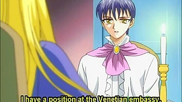 Hentai Slave Sucks Big Cock and Gets Hard Poked