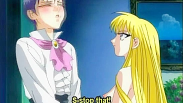 Hentai Slave Sucks Big Cock and Gets Hard Poked