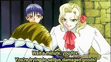 Hentai Slave Sucks Big Cock and Gets Hard Poked