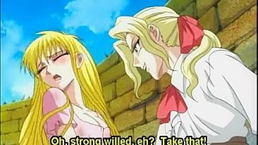 Hentai Slave Sucks Big Cock and Gets Hard Poked