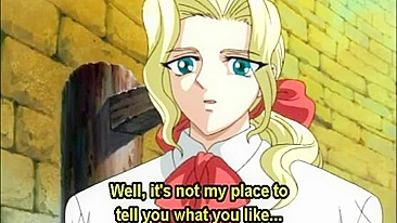 Hentai Slave Sucks Big Cock and Gets Hard Poked