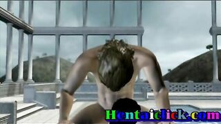 Hentai Porn Video - Muscular Threesome Gangbang, Anime Fuck
