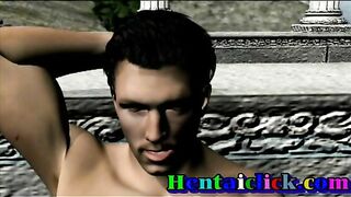 Hentai Porn Video - Muscular Threesome Gangbang, Anime Fuck