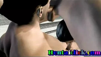 Hentai Porn Video - Muscular Threesome Gangbang, Anime Fuck