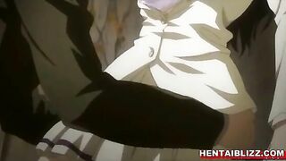 Busty hentai coed licked and wetpussy fucked, anime