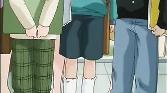 Gagging Hentai Bondage Video with Dildos, Gangbang in Anime