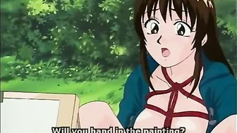 Gagging Hentai Bondage Video with Dildos, Gangbang in Anime
