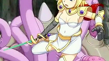 Elf Princess Gets Tentacle Drilling in Cute Hentai Porn