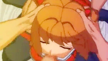 Bandit's Bondage and Gagging Hentai Gangbang