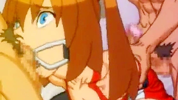 Bandit's Bondage and Gagging Hentai Gangbang