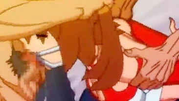 Bandit's Bondage and Gagging Hentai Gangbang