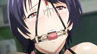 Chained Busty Hentai Gagging with Blindfold Hard Poking - Anime,  Chained Busty Hentai Gagging with Blindfold Hard Poking - Anime